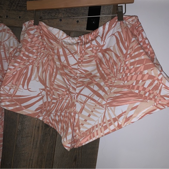 Women’s 0X ADORE ME 2-PC Top & Shorts Set SHADED PALMS Clay Tan Sleep Lounge NWT - Picture 13 of 16